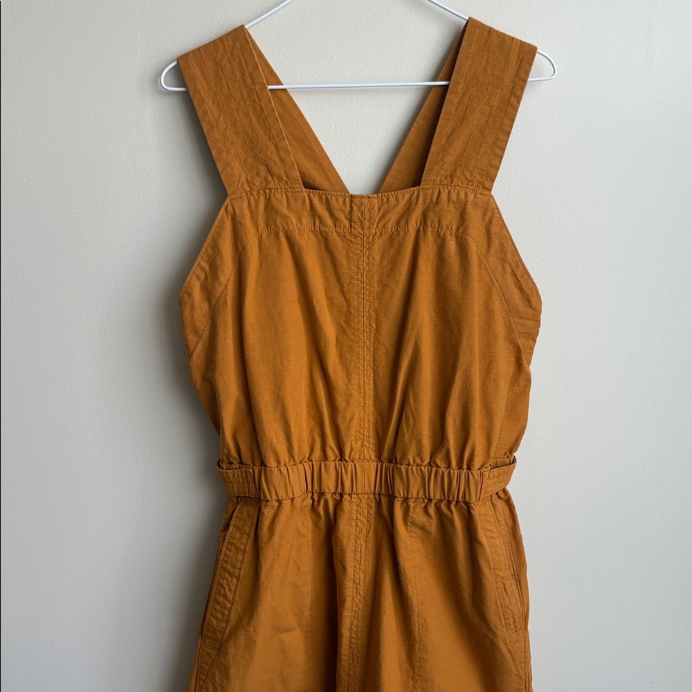 Everlane Rust Orange Cotton Jumpsuit
